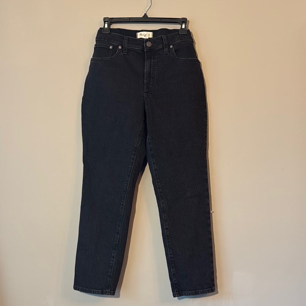 Madewell Black Straight Leg Jeans Classic Fit